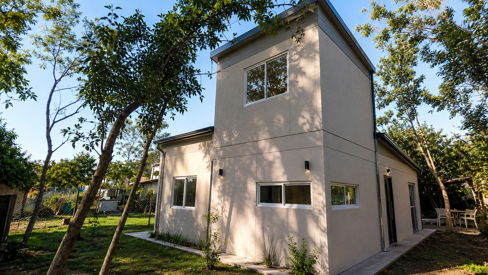 Ampliación residencial en sistema Wood Frame realizada por HDS